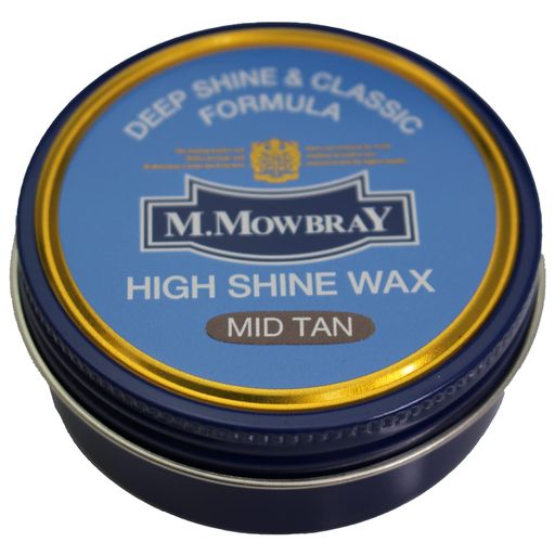 [M.モゥブレィ]シューケア製品ハイシャイン/鏡面磨き用ワックスミッドタン60ml