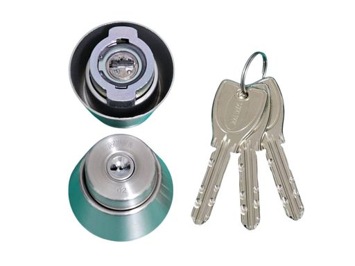 MIWA(美和ロック) PRシリンダー LAタイプ 鍵 交換 取替え MCY-204 LA/LAMA/DAステンレスへヤーライン色(ST)33~41mm