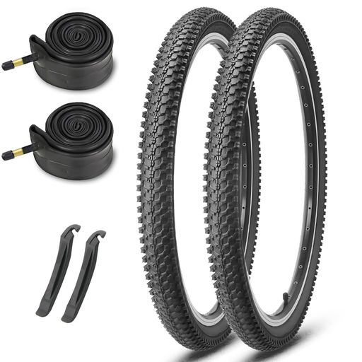 MOHEGIA 2本セット マウンテンバイク自転車タイヤ: 26x1.95インチ 30TPI 組み合わ...