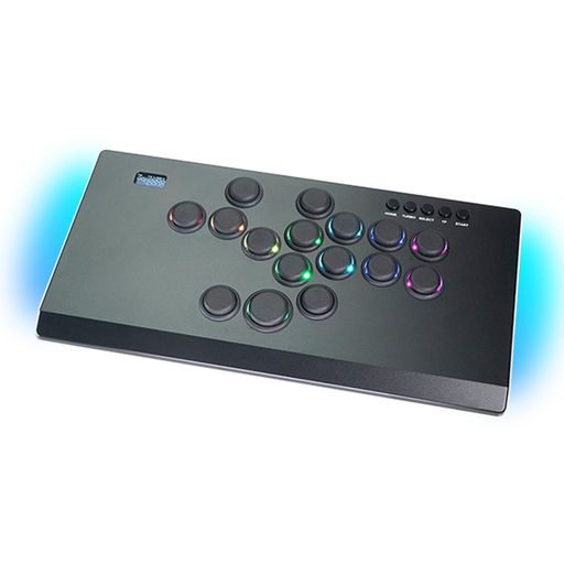 TIKITAKAFTGMシリーズ高級ナイロンボタンレバーレスコントローラー12mm超薄SF6ストリートファイター用ゲームコントローラージョイスティックアーケードスタイルPS4/PS3/PC/NSwitch2対応(黒)