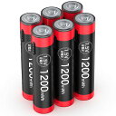 DELEIPOW 単4形 リチウム電池 単4形充電池 6本 USB充電式 リチウムポリマー 1200MWH 1.5V定出力 約1500回使用可能 USB TYPE-Cケーブル付き(800MAH)(2)