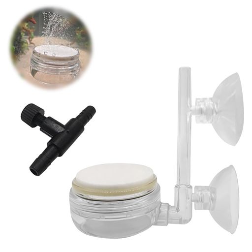PAVIKEエアーストーン細かい泡水槽ぶくぶく水槽エアレーション水槽ディフューザーエアストーンメダカ丸..
