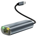 USBCLAN変換アダプター2.5Gbps超高速通信Aibilangose有線LANアダプターイーサネットアダプタUSB-CtoRJ45ギガビットイーサネットType-CLANイーサネットコンバータiPhone