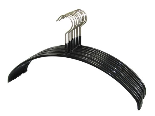 【すべらない】スチール製のハンガー本体はPVC樹脂で特殊コーティングが施され、掛けた衣類が滑り落ちません。人体のラインに合わせた立体構造のため、滑り落ちやすいカーディガンやニットも型崩れなく収納できます。 【収納力UP】厚さ1cmのスリムデ...