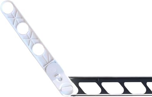 物干し金物に取り付けることで、高さをあげたり、伸ばしたりできます 取り付けた後は、2つの角度変更が簡単に行えます φ42mm以上の穴があり、上下幅が約91mm未満の物干し金物に取り付けることができます 物干し金具の厚みが12mm以下の場合、...