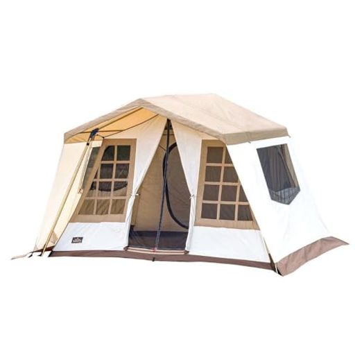 OGAWA オガワ アウトドア キャンプ テント オーナーロッジ タイプ52R T/C 【5人用】オフホワイト サンドベージュブ ブラウン 2253