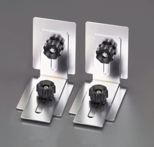 ESCOエスコ家具転倒防止金具(メタリック/2個)EA979CL-2