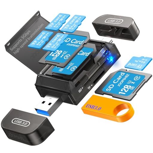 JOOPSHEESDカードリーダーUSBC、高速デュアルスロットUSB3.0タイプC-MicroSDカードアダプターMicroSDSDHCSDXC用PCコンピューターMacBoo..