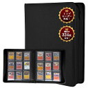 Yotakalaカードファイル324枚収納トップローダー対応横入れ収納大容量トレカファイルカードアルバム9ポケット防水PU素材ファスナー付きトレカバインダートレ...