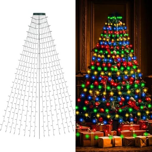 【取付楽々】ツリーにストリングライトを巻きつける必要はありません、クリスマスツリーのトップからツリーを覆うように掛けるだけで取付完了します、そして、USBプラグをコンセントに挿すだけでライトが点灯、取付が楽々!広拡散LEDを採用して電球間隔も均一一粒一粒が明るくて、クリスマスの雰囲気を盛り上げます。 「ledイルミネーションライト」ウォームホワイトあるいはカラフル2色選択可能、ご気分より好きない色が選んで、8種類点灯パターンとはリモコンあるいはパネルボタンだけで飾り付けのイメージや気分で変更できます。メモリー機能付きなので、前回にお好きなモードを点灯して、コンセントを抜いて、再度差して点灯パターン設定が必要なし。 【2way 操作・消灯タイマー機能・明るさ調整】USBプラグ上のボタンを押しても点灯パターンを切り替えられます。そして、リモコンをUSB端に向いて光るパターンの切替、三つの消灯タイマー(例えば6時間明かりを照らして18時間消えるサイクルに設定します)、リモコンはつららライトの点灯輝度(25%、50%、75%、100%)を選択可能、ご使用シーンに輝度を調整してください。