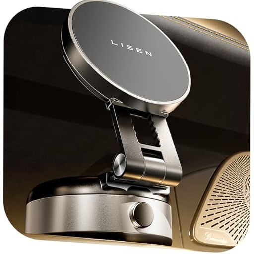 LISEN【2025電動真空吸盤+AI自動調整最強磁力】スマホホルダー車Magsafe車載Magsafe24個N52磁石片手操作1秒で着脱車用品携帯ホルダー車折りたたみ式車車載スマホホルダー携帯ホルダー取り付け…