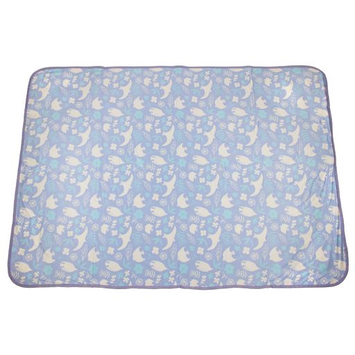 フレンズヒルハピネスバードひんやりブランケットM100x140cmパープル暑さ対策気持ちいい冷感