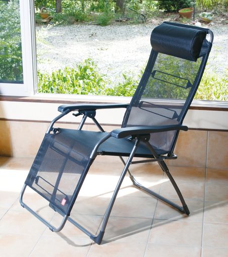 コレクションリビング折りみ畳み式リクライニングチェアAmidaアミーダイタリア製FIAM社屋外おしゃれ無段階リクライニングテラスメッシュ素材アウトドア耐水リラックスチェア欧州家具