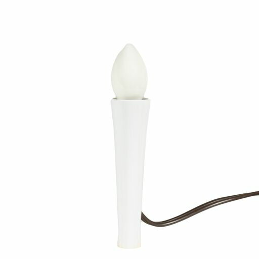 サンメニー電気ろうそく白熱電球コンセント式コンパクトインテリアに馴染むローソク蝋燭キャンドル仏具小物現代仏壇大白1本立毎日のお供えお参りにペット手元供養国産電池不使用直…