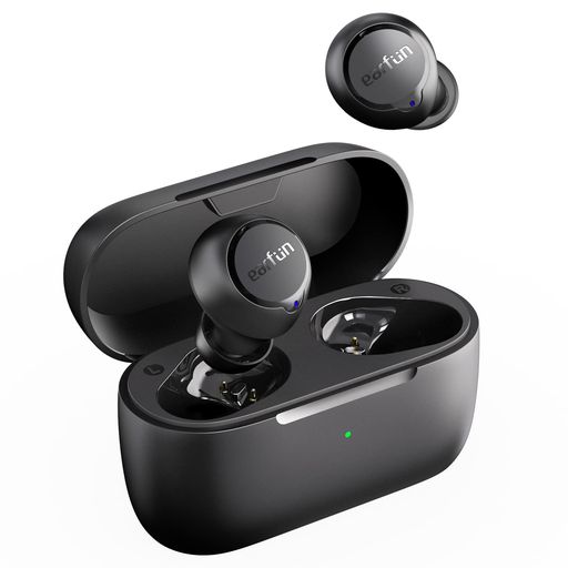 EarFun Free 2S Bluetooth 5.2ワイヤレスイヤホン/ 重低音/4マイクでクリア通話/ 7mm複合膜ダイナミックドライバー/ 超低遅延モード/専用アプリ対応/ワイヤレス充電/ 最大30時間再生/…