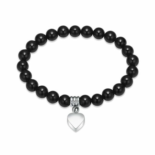 [QGJNSGC]女性のための遺灰のための中心の火葬記念の骨壷のブレスレット316Lのステンレス鋼の記念品の..