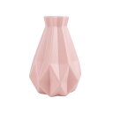 NUOBESTY 花瓶 プラスチック フラワーベース 割れない 花器 生花 ドライフラワー おしゃれ 北欧 インテリア 装飾 ピンク 1個入(3)