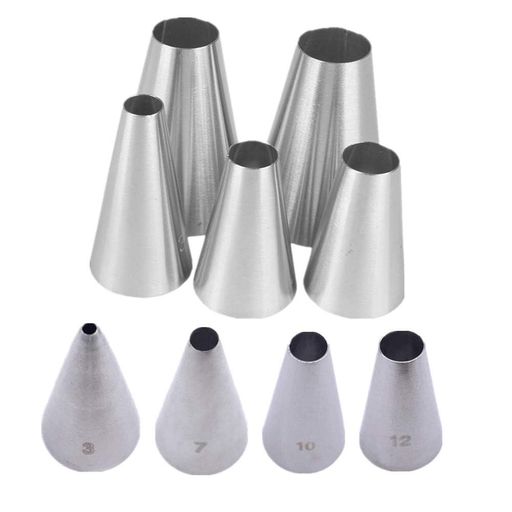 口金丸9個セットステンレスデコレーション絞り口金丸型ケーキデコレーションクッキーマカロンお菓子作..