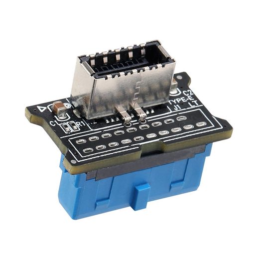MZHOUコンピューターメインボードUSB3.0フロント19PINから3.1Type-CフロントパネルヘッダーType-Eアダプター20から19ピン拡張カード