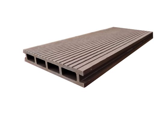 サンセルフ人工木材床板厚み25mm幅146mm長さ2mダークブラウン5枚セット樹脂固定部材セット