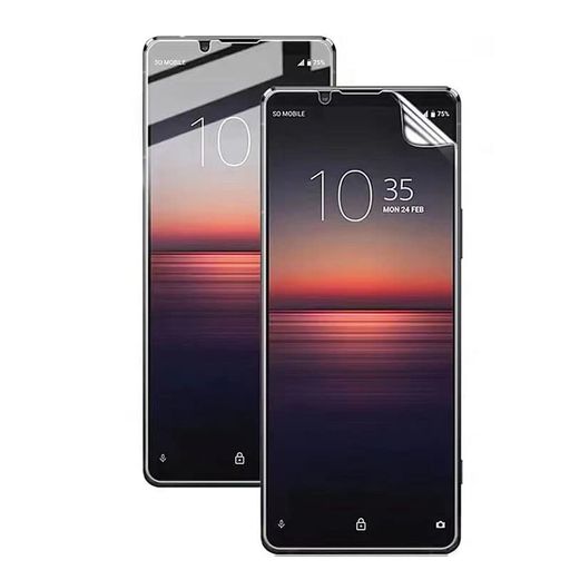 SonyXperia5IIISO-53BSOG05透明液晶保護フィルムTPU全面保護シール極薄衝撃吸収気泡防止全面吸着指紋防止油、汚れ、傷防止に落下破損防止cleartyperesinfilmProtectorSheet