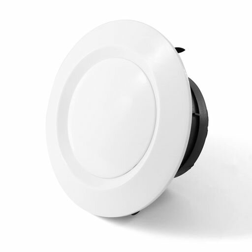 Mxclimate換気ダクトカバー125mm室内空気口簡単に調節可能なエアフロー換気ダクトカバー排気ファンバスルームキッチンホワイト