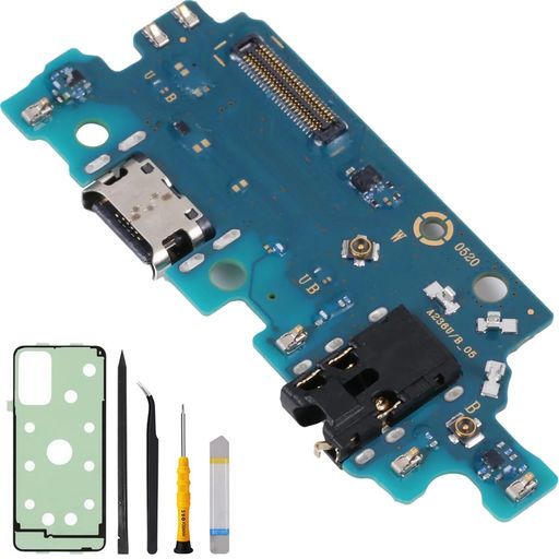 ZHUROUPUSM-A236BFORSAMSUNGギャラクシーA235GSM-A236B/DSN2022と互換性のあるのための充満港のドックのコネクターの取り替え、用具(EU版)とのUSBのタイプC