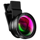 APEXELスマホ用カメラレンズ2IN1クリップ式レンズ0.45X広角レンズ140°+12.5Xマクロレンズ近距離撮影可能歪みなし広角マクロ装着簡単携帯便利IPHONEANDROIDなどに対応可能(2)