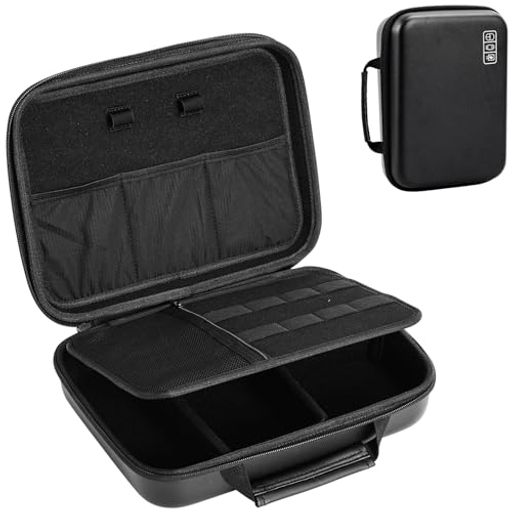 ProCase ガジェットポーチ、防水性のあるEVA材、大容量、3層仕組み MacBook アダプ...