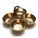 ADITRI CREATION ブラス チョウムク ハルディ クムクム ホルダー スタンド プージャ 祈り ブラス プージャ アクセサリー 結婚式 フェスティバ...