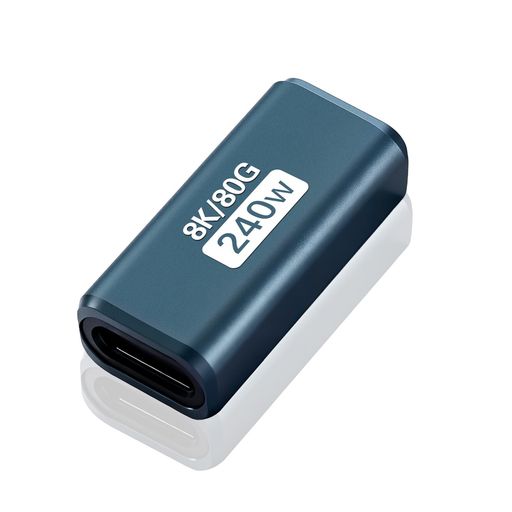急速充電、データ転送、ビデオパススルー 【USB Cメスメス 中継アダプタ】最大240Wの急速充電。 USB Cメスメス アダプタは、最大240W/48V/5Aを実現することができ、iPadとMacbookまたは他のUSB Cデバイスのあなたの要件を満たすために、電力の完全な量を提供することができます。 【80Gbps高速伝送 と8K@60Hz映像出力 】このは USB C 中継アダプターです。Thunderbolt 5 &amp; 4をサポートします。80Gbpsのデータ転送速度に対応。 映画や音楽などを瞬時に転送することができます。また、USB4ケーブルを使用する場合、それは8K@60Hz HDビデオ&amp;オーディオ出力をサポートすることができ、それはあなたのゲームやオフィスは、より高品位で優れた経験を持っているように。データ転送速度は、USBデバイスやケーブルの対応状況によって異なりますのでご注意ください。 【持ち運びに便利】USB Cメスメスアダプタ、小型で携帯性に優れ、耐摩耗性と耐久性に優れ。