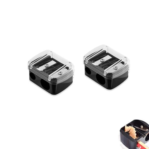 Mirhua多機能眉ペンシル/アイライナーペンシル削り器-8mm/11mm2穴設計メイクペンシルシャープナー携帯..