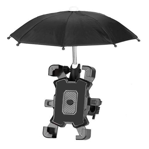 【ミニ傘付き&amp;防雨&amp;日焼け止め】AmcSquareの自転車スマホホルダーは可愛いデザインのミニ傘が装備されます。ハスの葉の防水原理に基づいて、傘面はテフロン材料を塗装され、抜群な撥水性が有効的に防雨対策。展開状態の直径が27cmと、丈夫な8本骨傘により、雨と風が同時に襲う悪天候にも負けず、スマートフォンをしっかり守ります。傘の内層は優れた遮光素材を採用、スマホの過熱と反射を防止可能。熱放射も効率的に遮断でき、12時間日焼けられでも、スマートフォンは熱くならなくて、高温から守ります。雨でも晴でもご安心使用をいただけます。 【取付簡単&amp;安定性バッチリ】道具不要、日本語説明書付き、誰でも簡単に取付可能!スマートフォンを置くと、自動的ロックアップされます。四本爪のデザインはスマートフォンの四隅をしっかりつかみ、平の道はもちろん、凹凸の山道などでも不安定を与えられません。スマホホルダーの四本爪の裏側とベースにはシリコンシールがあるため、脱落防止のみならず、衝撃吸収、走行中のダメージも防ぎ、スマートフォンをしっかり保護されます。