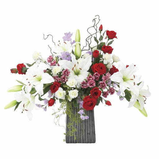 光の楽園フェイクグリーン造花レッドエレガンス839P210