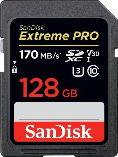 SanDisk128GBExtremePROUHS-ISDXC170MB/sSDSDXXY-128Gサンディスク海外パッケージ品