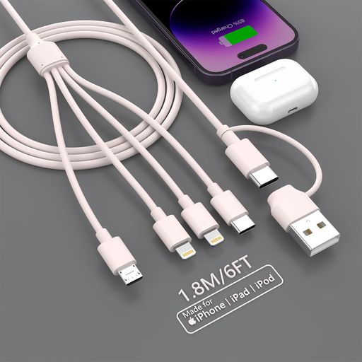 【2025新設計】4IN2充電ケーブル4インチ2充電コード3A急速充電USBTYPECMICROUSBIPHONE4台同時充電4イン2コード携帯充電器ケーブルIPHONE14PROMAX13PRO12MINI 【2025新設計】4IN2充電ケーブル4インチ2充電コード3A急速充電USBTYPECMICROUSBIPHONE4台同時充電4イン2コード携帯充電器ケーブルIPHONE14PROMAX13PRO12MINI