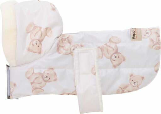 ペット用フード付きお散歩ウェアMtassuタッスOsanpoWearくま柄防寒撥水アルミシート168-6804B1