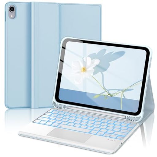 樂天商城 - IVEOPPEiPadA1611世代キーボードタッチパッド付きipad10世代10.9インチケースキーボード軽量バックライト付き着脱式マルチペアリングペンホルダー付き多角度調整スタンド磁気吸着オートスリ…