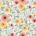 VEELIKE花柄壁紙クロスシールタイプ壁紙シール花柄リメイクシート乳白デイジー防水耐熱44.5X300CMキッチンリメイクシートガスコンロ天板机リフォームカッ...