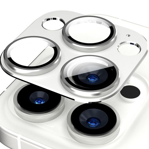JFSteneカメラ保護フィルムiPhone16Pro・いPhone16ProMax用レンズカバーiphone16プロマックス・アイホン16pro対応カメラレンズ保護アルミ合金強化ガラス9H硬度耐衝撃キズ防止高透過率