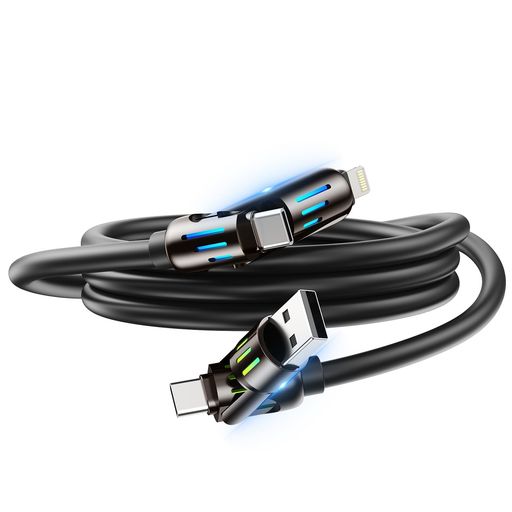 ACEYOONUSBTYPECライトニング変換マルチ充電ケーブル1.2M最大240Wカラーライト付き4IN1ケーブル超高速充電LIGHTNINGキラキラタイプCアダプター光一本多役PD対応FORIPHONE ACEYOONUSBTYPECライトニング変換マルチ充電ケーブル1.2M最大240Wカラーライト付き4IN1ケーブル超高速充電LIGHTNINGキラキラタイプCアダプター光一本多役PD対応FORIPHONE