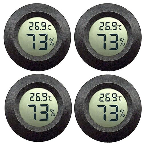 4個ミニ温湿度計華氏または摂氏メートルデジタル液晶モニター屋内部屋湿度温度計ゲージ用加湿器ホーム..