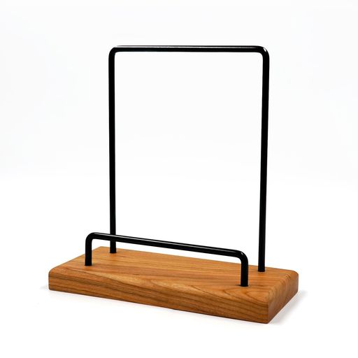 LPレコード収納棚チェリーウッド展示棚EP雑誌卓上収納棚LP立てて収納組み立て簡単(チェリーウッド)