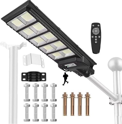 【1000LED 超明るい・耐久性アップグレード】LED ソーラー街灯 屋外 1000w 55000ル...