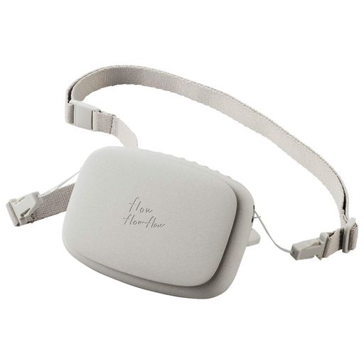 【2021年モデル】エレコムUSB扇風機「flowflowflow」FAN-U216WH充電式ハンズフリー3段階風量調節ネックストラップ・クリップ付卓上用スタンドホワイト