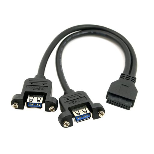 NFHKUSB3.0デュアルポートマザーボードにメスネジマウントタイプ20ピンヘッダー