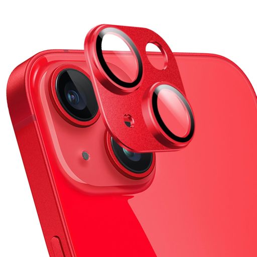 LanQiiカメラカバー用のiPhone14対応/用のiPhone14Plus対応カメラフィルムレンズカバー金属ケース高透過率露出オーバー防止耐衝撃防塵全面保護アルミ合金+強化ガラス製用のiPhone14