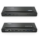 WAVLINKタイプCドッキングステーションHDMI5K/デュアル4K@60HZ100WPD充電USBC100WPD対応(2つDP出力ポート2つ4KHDMI出力ポート2つタイプCポート3つUSB(2)