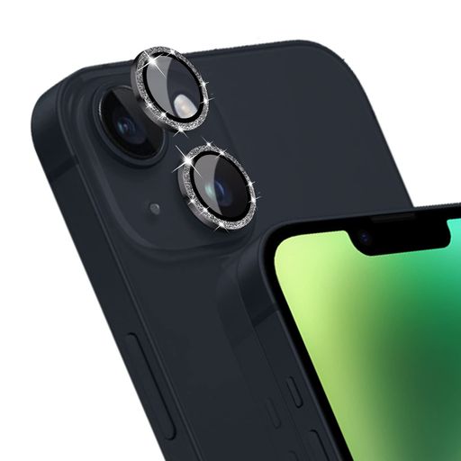 AIMAOOレンズカバーIPHONE14/IPHONE14PLUS対応カメラフィルムキラキラアルミニウム合金+強化ガラスレンズケース露出オーバー防止耐衝撃高透過率可愛いデコレーションレンズ保護フィルムIPHONE
