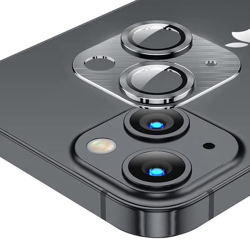 IPHONE14/IPHONE14PLUSカメラフィルムカメラ保護フィルムANNRUIIO2眼カメラカバーカメラレンズ保護カバー超薄型2.5D高透過率粘着性強い露出オーバー防止剥がれ防止硬度9Hキズ防止アルミリング